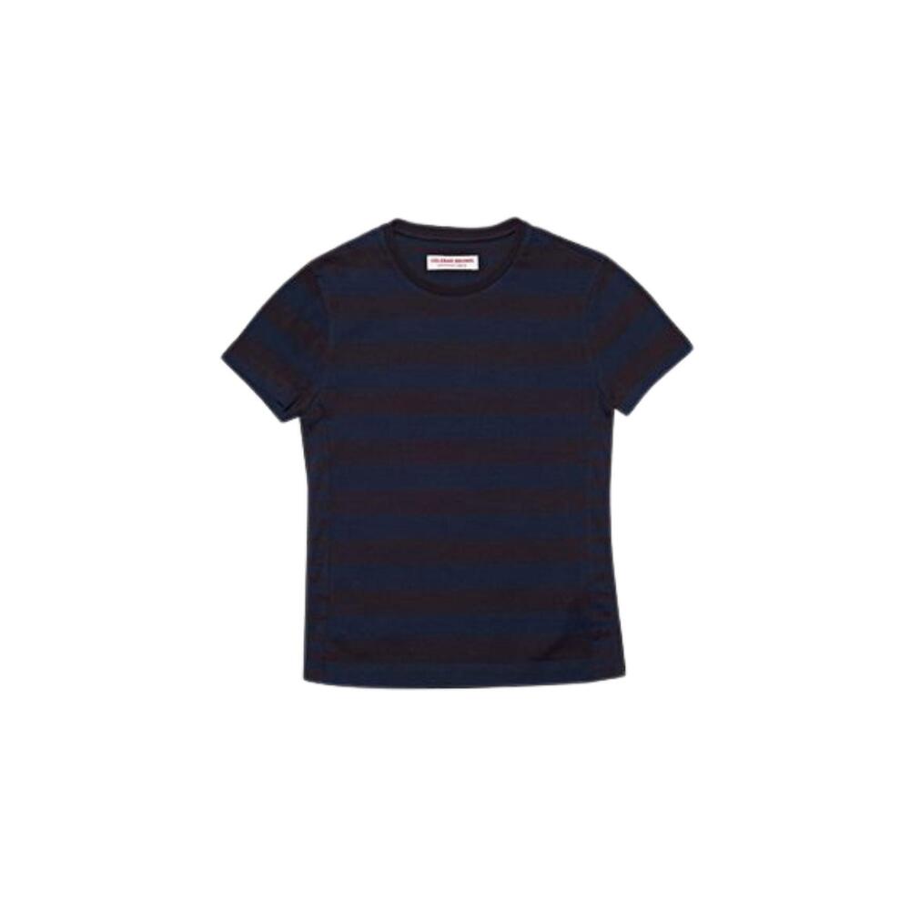 NEW ORLEBAR BROWN boy's mix stripe top in dark sapphire